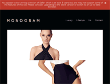 Tablet Screenshot of monogramlondon.com